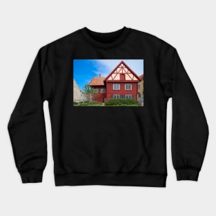 Wooden Burmeister House Visby, Sweden Crewneck Sweatshirt